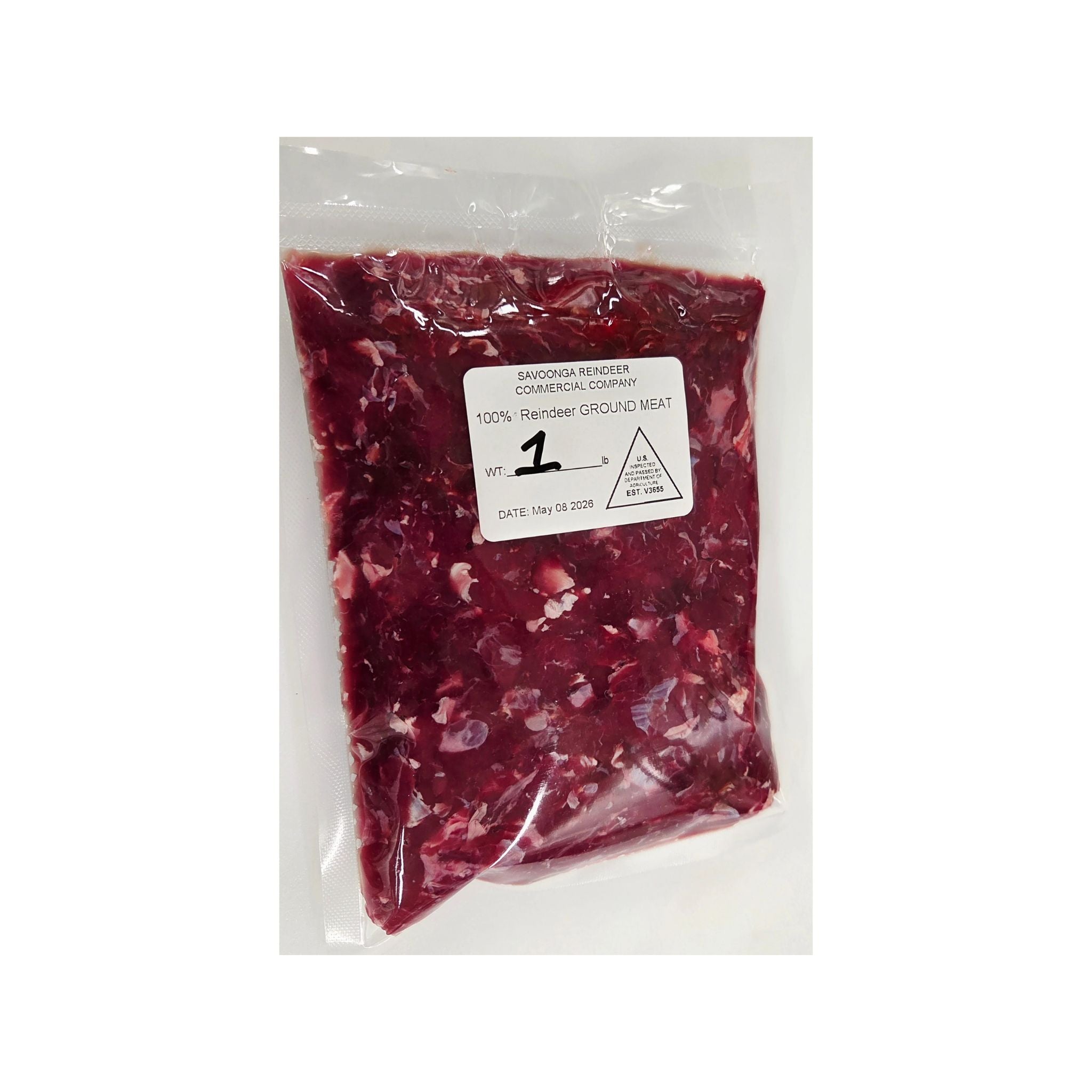 Reindeer 1 lb Lean Ground meat